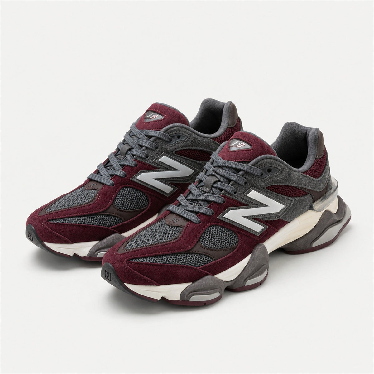 New Balance 9060 - Füme/Bordo